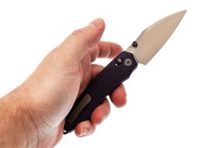 Складной нож Tuotown Wiz, сталь T10S, рукоять Purple G10