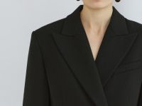 Приталенный жакет, Черный