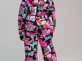 Комбинезон текстильный с полиуретановым покрытием для девочек