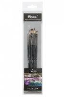 Набор кистей Синтетика Pinax "Artists hi-tech Line" 5 шт, ассорти