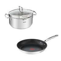 Индукционная сковорода Duetto + 24 см G7320455 + Кастрюля с крышкой Tefal Duetto+ 2.9 л