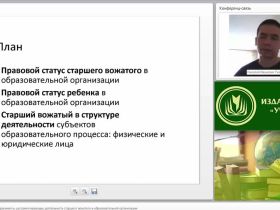 Международный вебинар "Нормативно-правовые документы, регламентирующие деятельность старшего вожатого в образовательной организации"