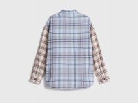Рубашка в клетку для девочек, Бежевый