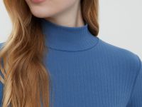 Джемпер с коротким рукавом и воротником-стойкой