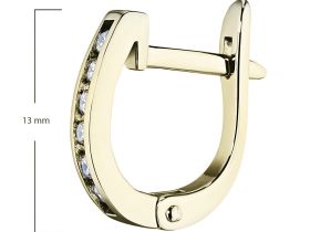 Серьги из желтого золота с бриллиантами э0301сг05152100
