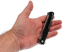 Складной нож Mr.Blade Wasp Black, сталь D2, SW, рукоять черный G-10