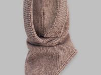 Вязаный капор с добавлением шерсти