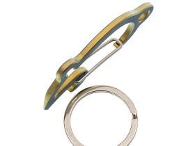 Карабин-мультитул Sanrenmu CZ01R, алюминий, золотистый