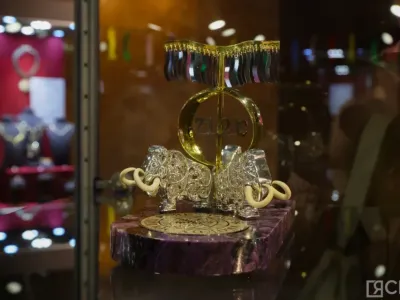 В Якутске представили серебряный макет арт-объекта «-71,2 °C»