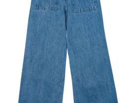 Брюки текстильные джинсовые для девочек