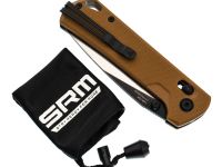 Складной нож SRM 168L-GW, сталь D2, рукоять G10
