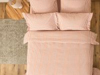 Постельное белье полукомплект Vichy, терракота