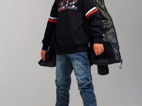 Куртка текстильная с полиуретановым покрытием для мальчиков