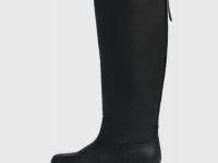 Высокие сапоги из натуральной кожи, Черный