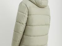 Пальто утепленное с воротником-стойкой