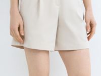 Шорты с ремнём, Бежевый