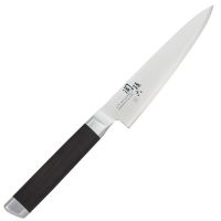 Кухонный нож универсальный KAI Seki Magoroku Damascus 120мм, сталь VG-10 в обкладках из дамаска