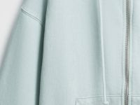 Толстовка на молнии с вышивкой, Зеленый