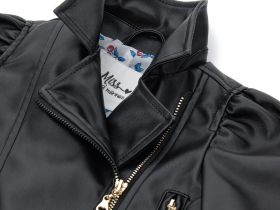 Куртка, экокожа для маленькой девочки