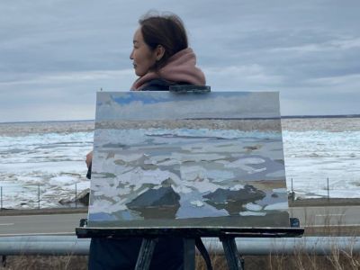 Якутская художница Мира Аргунова представила выставку на Таймыре