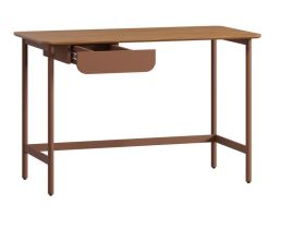 Письменный стол Дорис-2 120x60 Коричневый/Терракотовый