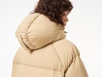 Женский длинный пуховик Lacoste с капюшоном