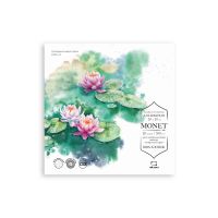 Альбом-склейка для акварели Малевичъ "Monet" 20х20 см 20 л 300 г, 100% хлопок, экстра-мелкое зерно