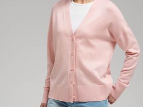 Кардиган свободного кроя с шерстью