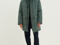 Полупальто утепленное с воротником-стойкой