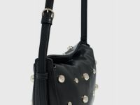 Сумка с декоративными заклёпками, Черный