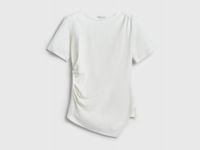 Футболка с драпировкой, Белый