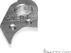 Держатель заднего переключателя "петух" Meta №63 фрезерованный (серебристый)