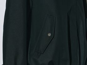 Короткая куртка с воротником-стойкой, Черный