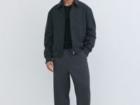 Куртка из пальтовой ткани, Серый