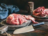 Нож кухонный овощной сантоку Samura "HARAKIRI" (SHR-0095B) 175 мм, сталь AUS-8, рукоять ABS пластик, чёрный