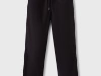 Чёрные школьные брюки Slim с эластичным поясом Глория Джинс