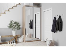 Шкаф-купе Байкал 2-120x240 Дуб Сонома 2 зеркала