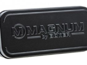 Нож складной Magnum Pakka Hunter - Boker 01MB700, сталь 440B Satin Plain, рукоять пакка дерево