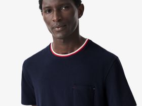 Мужская футболка для дома Lacoste из хлопка