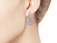 Серьги из белого золота с бриллиантами э0901сг04202837