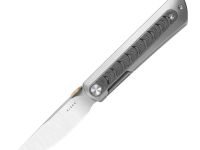 Складной нож Kizer Quoll, сталь S45VN, рукоять Titanium&Rainbow Damascus