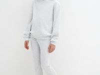 Худи с вышивкой для девочек, Серый