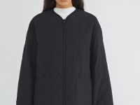 Легкая стёганая утеплённая куртка, Черный