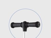 Самокат  Maxiscoo Baby Delux (с лыжами), цвет Черный-Розовый