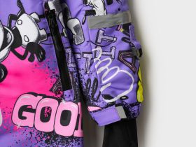 Комбинезон текстильный с полиуретановым покрытием для девочек