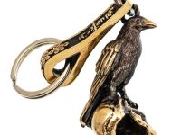 Брелок Ворон, бронза