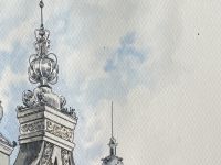 Папка для акварели Veroneze Малевичъ А3 15 л 300 г, 70% хлопок, Fin