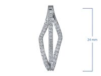 Серьги из белого золота э4712сг10200659