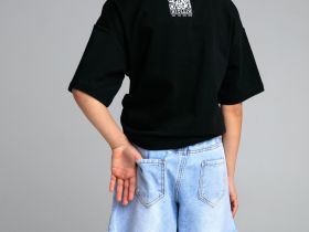 Шорты текстильные джинсовые для девочек