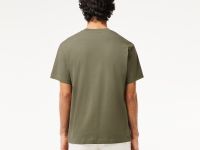Мужская хлопковая футболка Lacoste с коротким рукавом